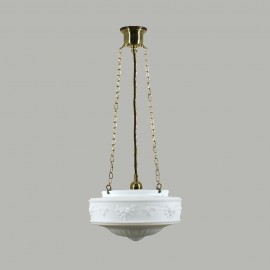Lighting Inspiration-Senator 11” / 14" Opal Matt 3 Chain SUSP - Brass